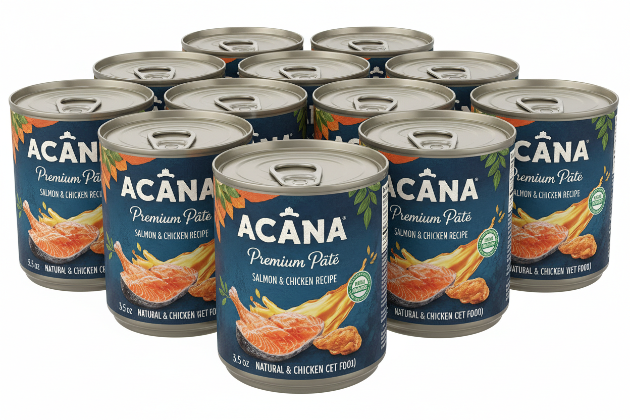 https://farmorganic.shop/products/acana-premium-pate-wet-cat-food-in-bone-broth-salmon-chicken-recipe-5-5oz-cans-12-count - https://www.farmorganic.shop