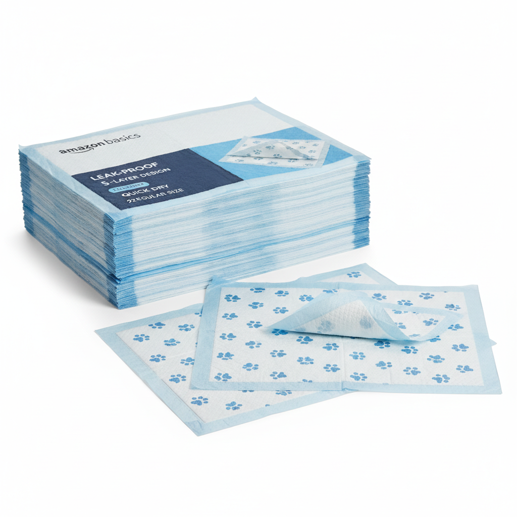 https://farmorganic.shop/products/amazon-basics-leak-proof-dog-and-puppy-potty-training-pee-pads-with-quick-dry-5-layer-super-absorbent-design-regular-size-22-x-22-inch-blue-white-100-count