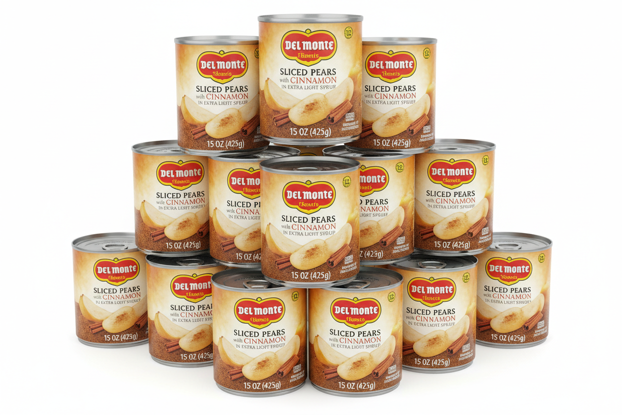 https://farmorganic.shop/products/del-monte-fruit-delights-sliced-pears-with-cinnamon-in-extra-light-syrup-15-oz-cans-12-pack - https://www.farmorganic.shop