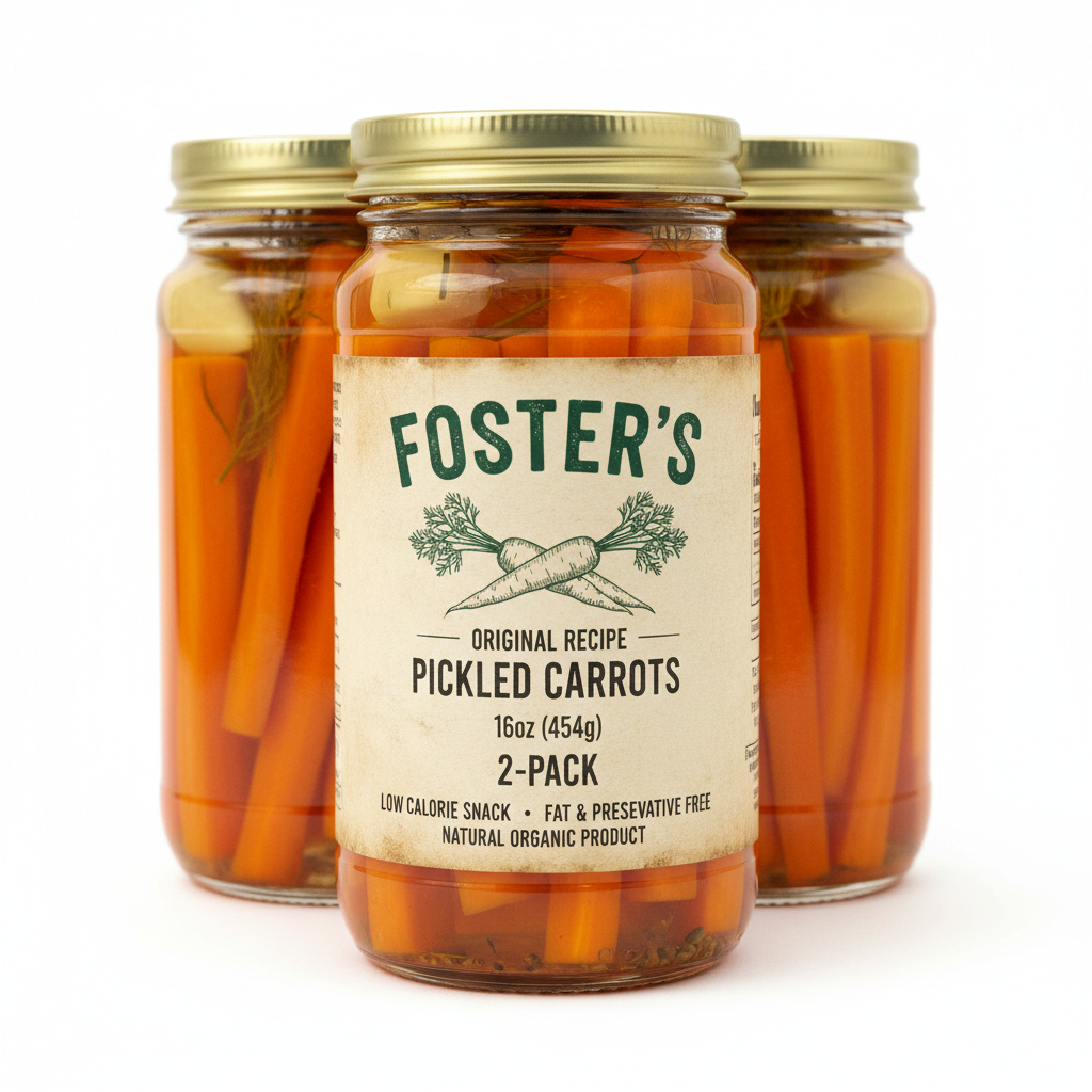 https://farmorganic.shop/products/fosters-pickled-carrots-in-a-jar-original-16oz-2-pack-traditional-pickled-carrot-sticks-recipe-for-over-40-years-low-calorie-snack-gluten-free-fat-and-preservative-free