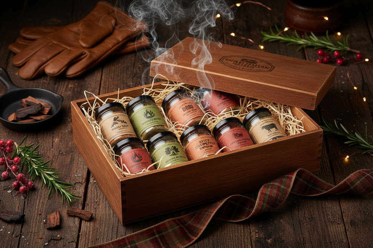 https://farmorganic.shop/products/freshjax-smoked-seasoning-gift-set-5-sampler-sized-organic-smoked-spices-grilling-christmas-gifts-for-men-dads-father-bbq-grill-spices-and-rubs-gift-set-packed-in-a-giftable-box - https://www.farmorganic.shop