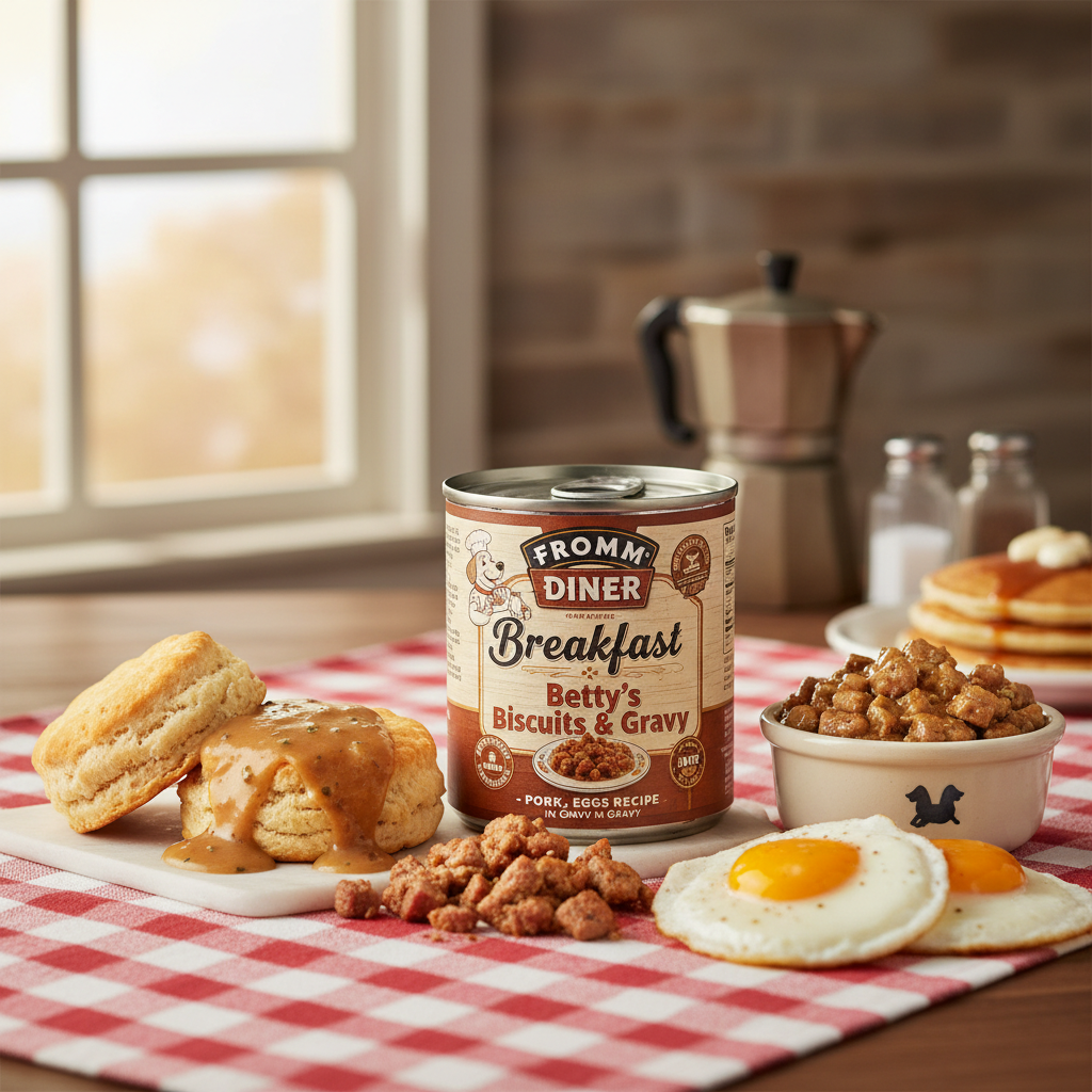 https://farmorganic.shop/products/fromm-diner-breakfast-bettys-biscuits-gravy-pork-eggs-recipe-in-gravy-dog-food-premium-wet-dog-food-pork-recipe-case-of-12-cans - https://www.farmorganic.shop