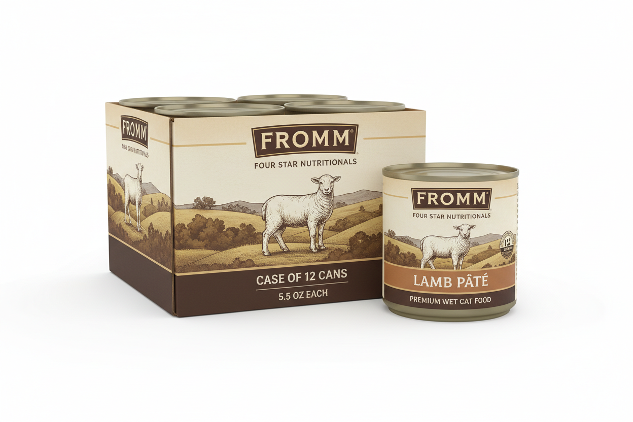 https://farmorganic.shop/products/fromm-four-star-nutritionals-lamb-pate-cat-food-premium-wet-cat-food-lamb-recipe-case-of-12-5-5-oz-cans - https://www.farmorganic.shop