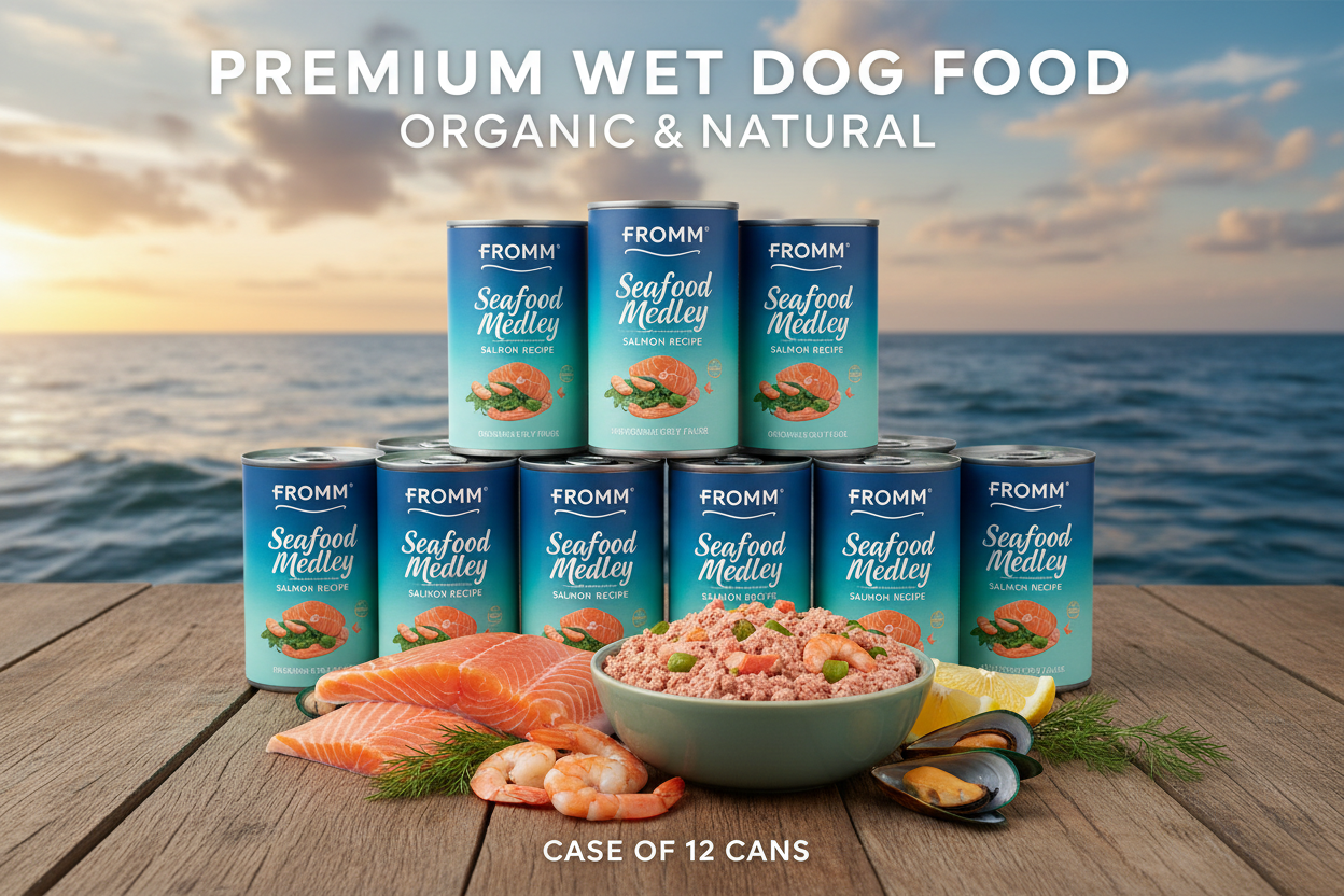 https://farmorganic.shop/products/fromm-seafood-medley-pate-dog-food-premium-wet-dog-food-salmon-recipe-case-of-12-cans