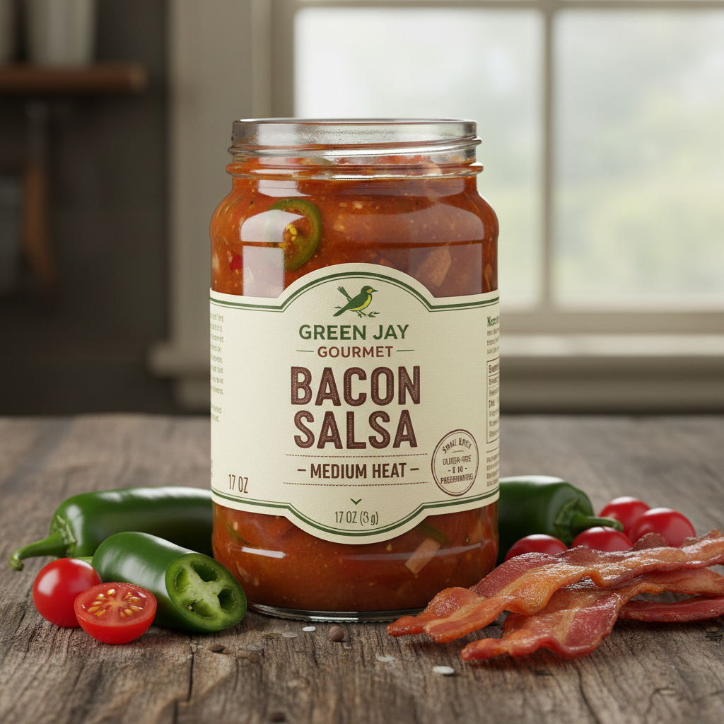 https://farmorganic.shop/products/green-jay-gourmet-bacon-salsa-medium-heat-salsa-with-natural-bacon-jalapeno-peppers-gourmet-salsa-dip-with-no-preservatives-gluten-free-msg-free-small-batch-natural-salsa-sauce-17-ounces https://farmorganic.shop/products/green-jay-gourmet-bacon-salsa-medium-heat-salsa-with-natural-bacon-jalapeno-peppers-gourmet-salsa-dip-with-no-preservatives-gluten-free-msg-free-small-batch-natural-salsa-sauce-17-ounces