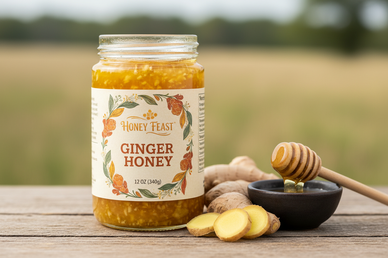 https://farmorganic.shop/products/honey-feast-ginger-honey-12oz-natural-ginger-root-infused-raw-honey-unfiltered-florida-honey-perfect-for-tea-and-cooking https://farmorganic.shop/products/honey-feast-ginger-honey-12oz-natural-ginger-root-infused-raw-honey-unfiltered-florida-honey-perfect-for-tea-and-cooking