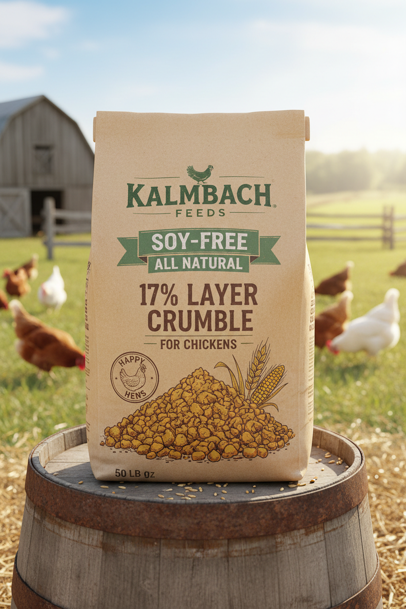 https://farmorganic.shop/products/kalmbach-feeds-soy-free-all-natural-17-layer-crumble-for-chickens-50-lb https://farmorganic.shop/products/kalmbach-feeds-soy-free-all-natural-17-layer-crumble-for-chickens-50-lb