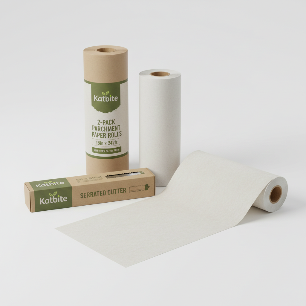 https://farmorganic.shop/products/katbite-2-pack-15in-x-242ft-parchment-paper-roll-300-sq-ft-non-stick-baking-paper-with-serrated-cutter-perfect-for-cooking-air-fryer-steaming-bread-value-pack
