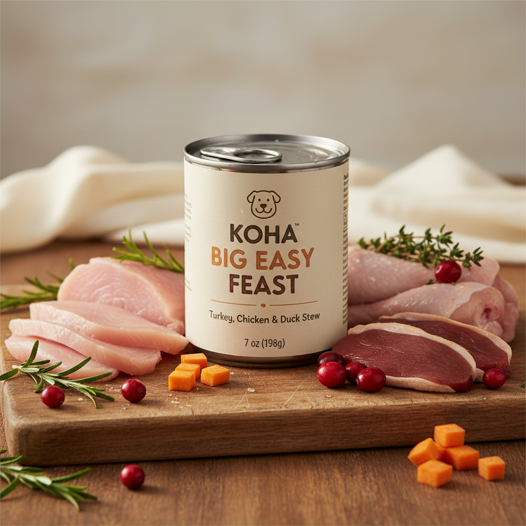 https://farmorganic.shop/products/koha-big-easy-feast-stew-for-dogs-with-turkey-chicken-and-duck-high-protein-wet-dog-food-12-7oz-cans-case-of-12 https://farmorganic.shop/products/koha-big-easy-feast-stew-for-dogs-with-turkey-chicken-and-duck-high-protein-wet-dog-food-12-7oz-cans-case-of-12