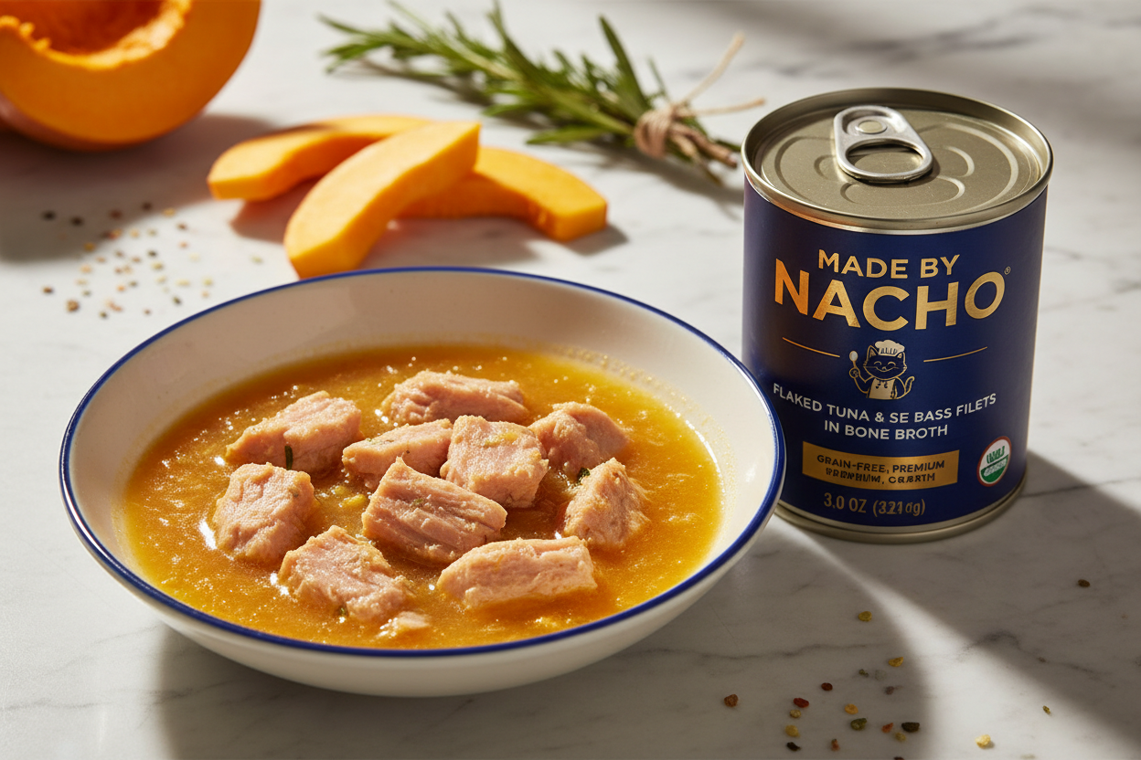 https://farmorganic.shop/products/made-by-nacho-flaked-filets-recipe-in-bone-broth-grain-free-chefs-selects-wet-food-for-cats-balanced-diet-in-naturally-hydrating-pumpkin-infused-broth-3-0-oz-pack-of-12-tuna-sea-bass
