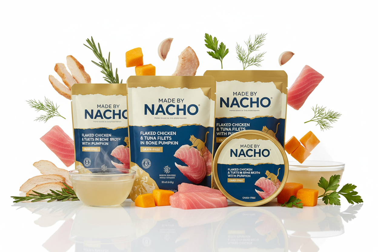 https://farmorganic.shop/products/made-by-nacho-flaked-filets-recipe-in-bone-broth-grain-free-chefs-selects-wet-food-for-cats-balanced-diet-in-naturally-hydrating-pumpkin-infused-broth-3-0-oz-pack-of-12-chicken-tuna - https://www.farmorganic.shop