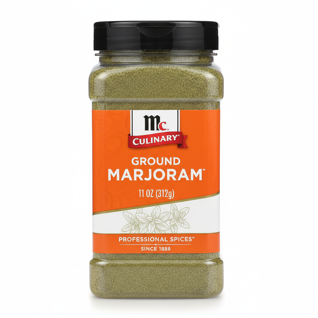 https://farmorganic.shop/products/mccormick-culinary-ground-marjoram-11-oz-one-11-ounce-container-of-ground-marjoram-powder-add-to-meats-sauces-and-gravies-for-added-flavors - https://www.farmorganic.shop