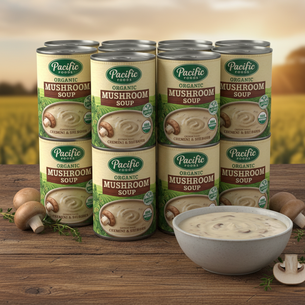 https://farmorganic.shop/products/pacific-foods-organic-cream-of-mushroom-soup-10-5-oz-can-pack-of-12 - https://www.farmorganic.shop