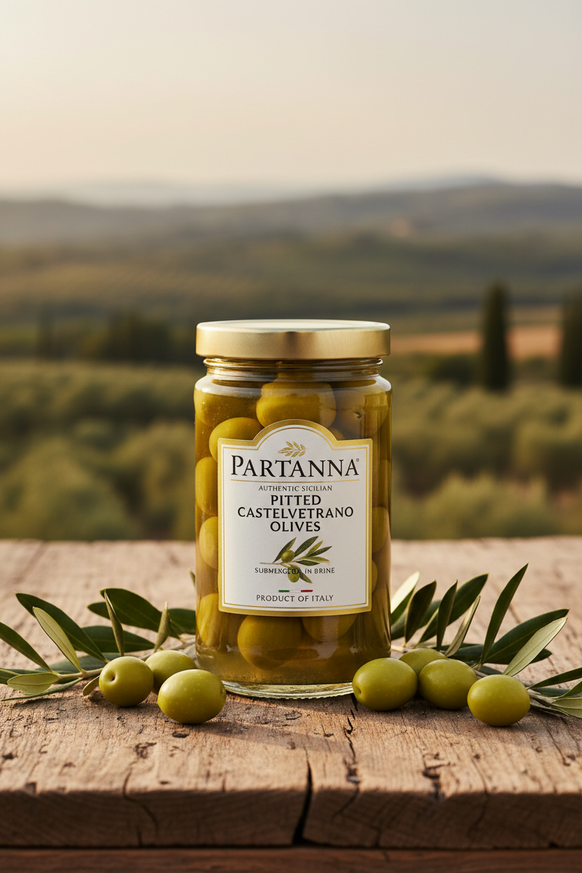 https://farmorganic.shop/products/partanna-pitted-castelvetrano-olives-authentic-sicilian-premium-handpicked-snacking-aperitif-cooking-baking-heart-healthy-keto-paleo-product-of-italy-19-oz-jar