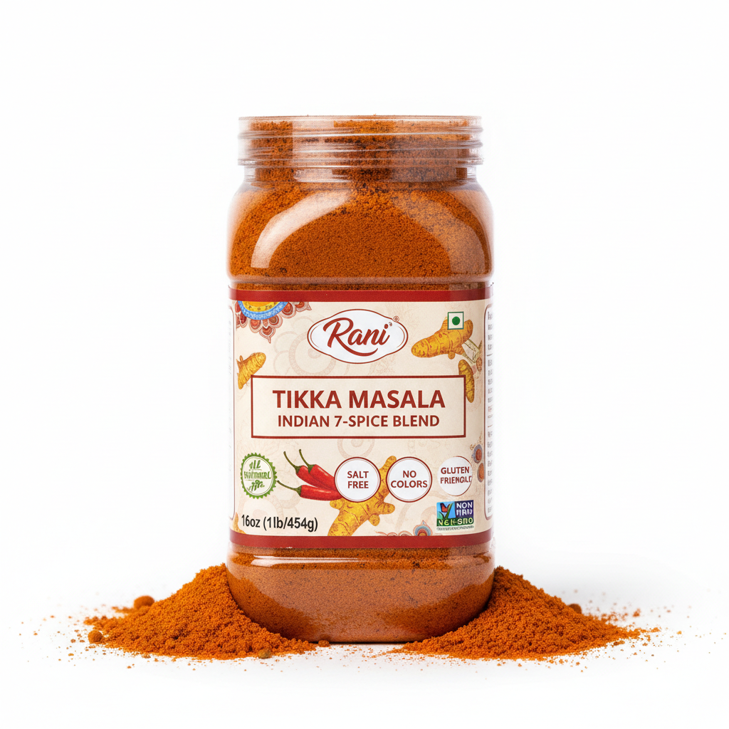 https://farmorganic.shop/products/rani-tikka-masala-indian-7-spice-blend-16oz-1lb-454g-pet-jar-all-natural-salt-free-vegan-no-colors-gluten-friendly-non-gmo-indian-origin