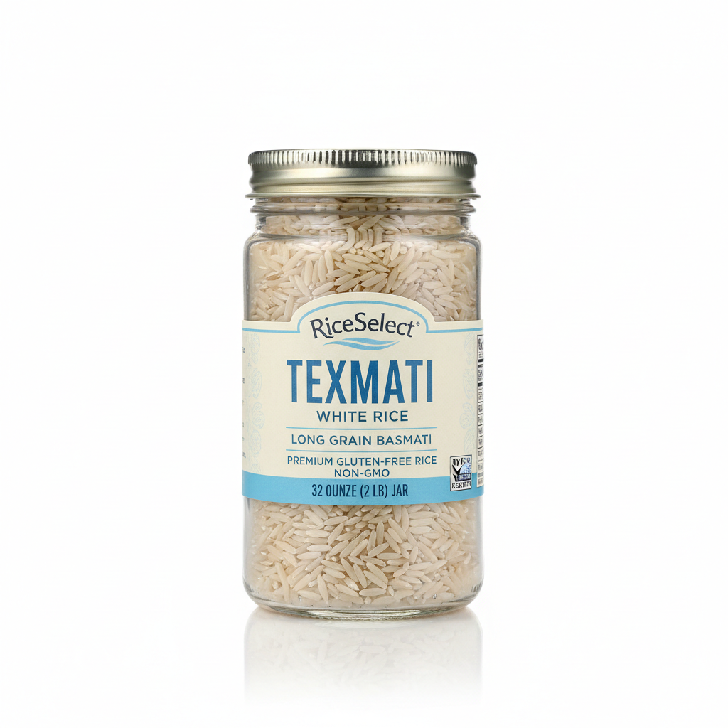 https://farmorganic.shop/products/riceselect-texmati-white-rice-long-grain-basmati-rice-premium-gluten-free-rice-non-gmo-star-k-kosher-32-ounce-jar