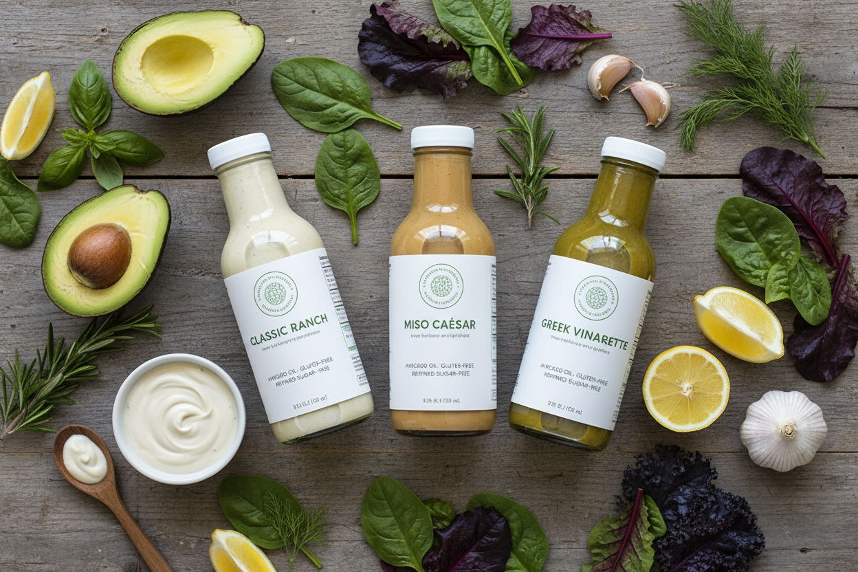 https://farmorganic.shop/products/sidedish-healthy-dressing-variety-pack-classic-ranch-miso-caesar-greek-vinaigrette-seed-oil-gluten-dairy-free-salad-dressing-w-avocado-oil-refined-sugar-free-umami-sauce-for-dinner-recipes