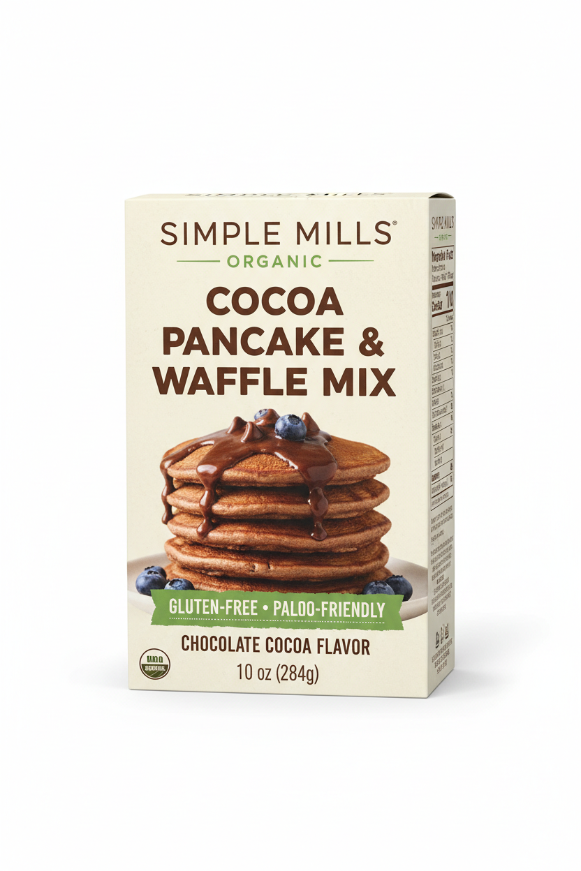 https://farmorganic.shop/products/simple-mills-cocoa-pancake-and-waffle-mix-just-add-water-gluten-free-paleo-friendly-breakfast-10-oz-1-pack