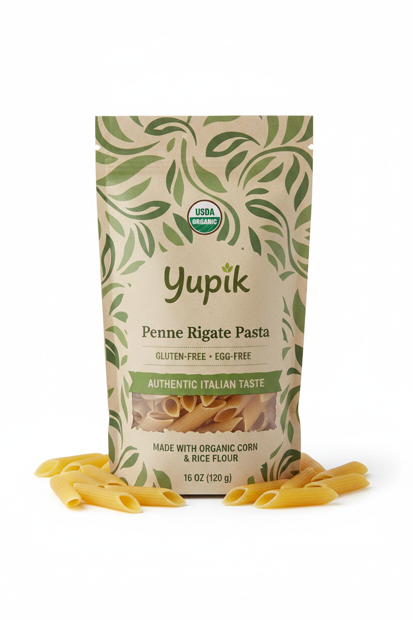 https://farmorganic.shop/products/yupik-organic-penne-rigate-pasta-16-oz-1-lb-gluten-free-egg-free-non-gmo-usda-certified-made-with-organic-corn-rice-flour-authentic-italian-taste