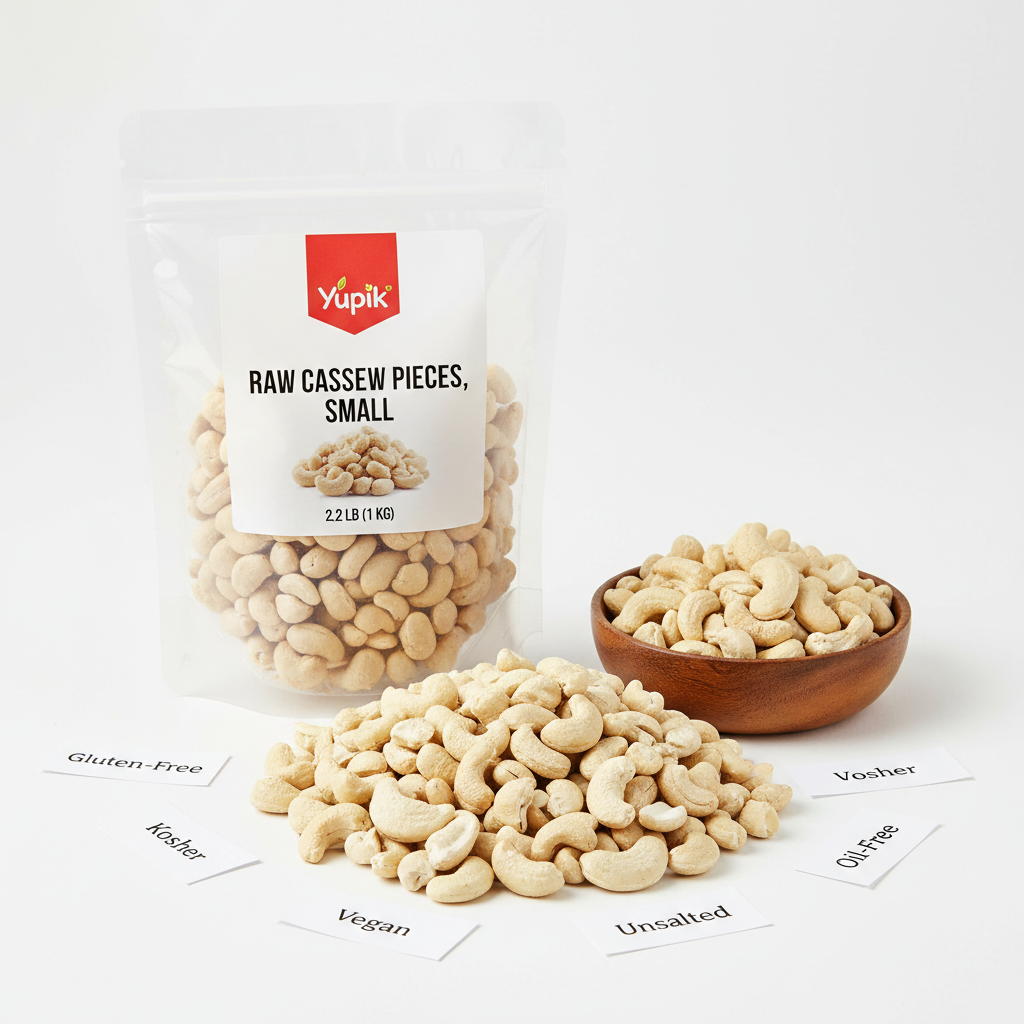https://farmorganic.shop/products/yupik-raw-cashews-small-pieces-2-2-lb-35-2-oz-gluten-free-kosher-vegan-chopped-nuts-unsalted-unroasted-oil-free-crunchy-source-of-protein-iron-ideal-for-baking-cooking-topping