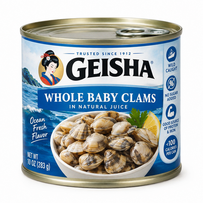 https://farmorganic.shop/products/geisha-whole-baby-clams-10oz-pack-of-12-baby-clams-no-sugar-added-wild-caught-good-source-of-protein-good-source-of-iron-less-than-100kcal-per-canee https://farmorganic.shop/products/geisha-whole-baby-clams-10oz-pack-of-12-baby-clams-no-sugar-added-wild-caught-good-source-of-protein-good-source-of-iron-less-than-100kcal-per-canee