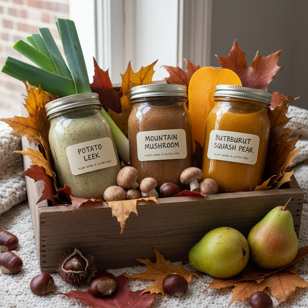 https://farmorganic.shop/products/18-chestnuts-plant-based-soup-fall-comfort-bundle-box-potato-leek-mountain-mushroom-butternut-squash-pear-bundle-plant-based-gluten-free-3-jars - https://www.farmorganic.shop