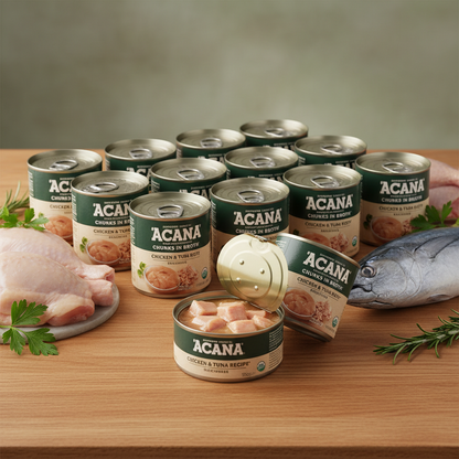 https://farmorganic.shop/products/acana-chunks-in-broth-chicken-tuna-recipe-3oz-case-of-12-cans - https://www.farmorganic.shop