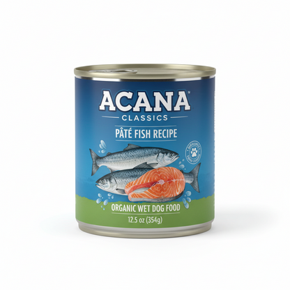 https://farmorganic.shop/products/acana-classics-pate-wet-dog-food-fish-recipe-12-5oz-cans-12-count - https://www.farmorganic.shop