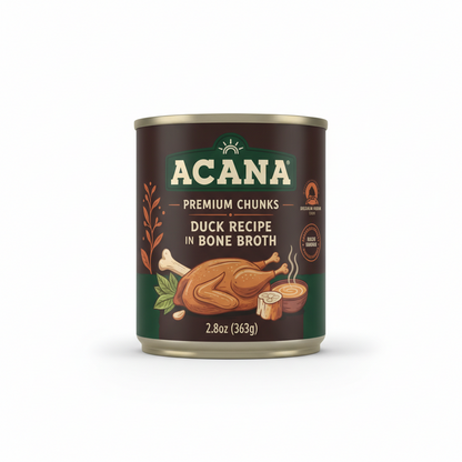 https://farmorganic.shop/products/acana-premium-chunks-wet-dog-food-duck-recipe-in-bone-broth-12-8oz-case-of-12 - https://www.farmorganic.shop