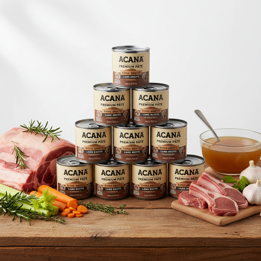 https://farmorganic.shop/products/acana-premium-pate-in-bone-broth-grain-free-wet-dog-food-lamb-recipe-12-8oz-cans-12-count - https://www.farmorganic.shop