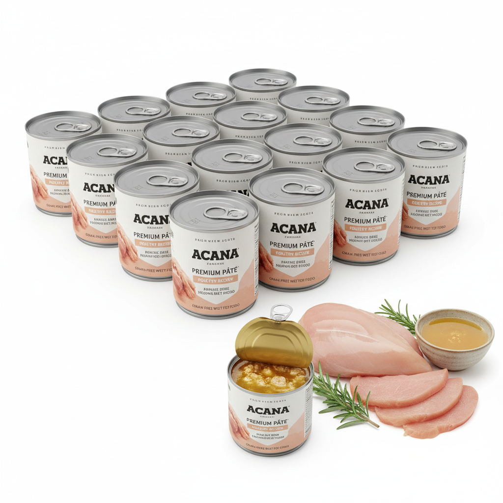 https://farmorganic.shop/products/acana-premium-pate-in-bone-broth-grain-free-wet-dog-food-poultry-recipe-12-8oz-cans-12-count - https://www.farmorganic.shop