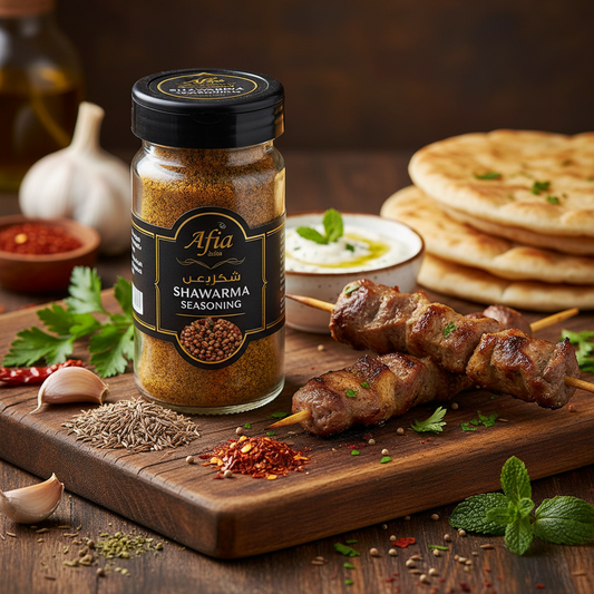 https://farmorganic.shop/products/afia-shawarma-seasoning-mediterranean-spice-blend-for-shawarma-garlic-sauce-toum-flatbreads-kebab-kofta-grilled-meat-bold-middle-eastern-flavor-with-cumin-coriander-2-2oz