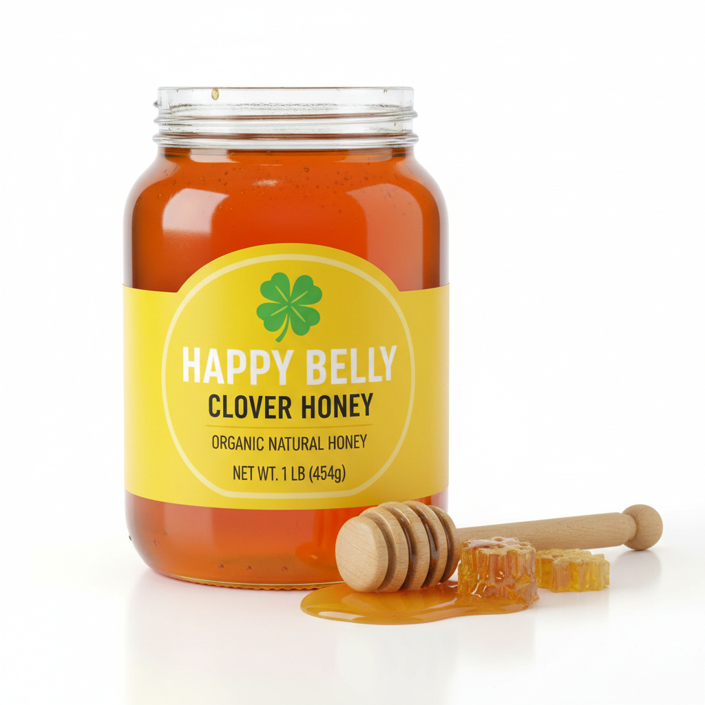 https://farmorganic.shop/products/amazon-brand-happy-belly-clover-honey-1-pound-pack-of-1 - https://www.farmorganic.shop