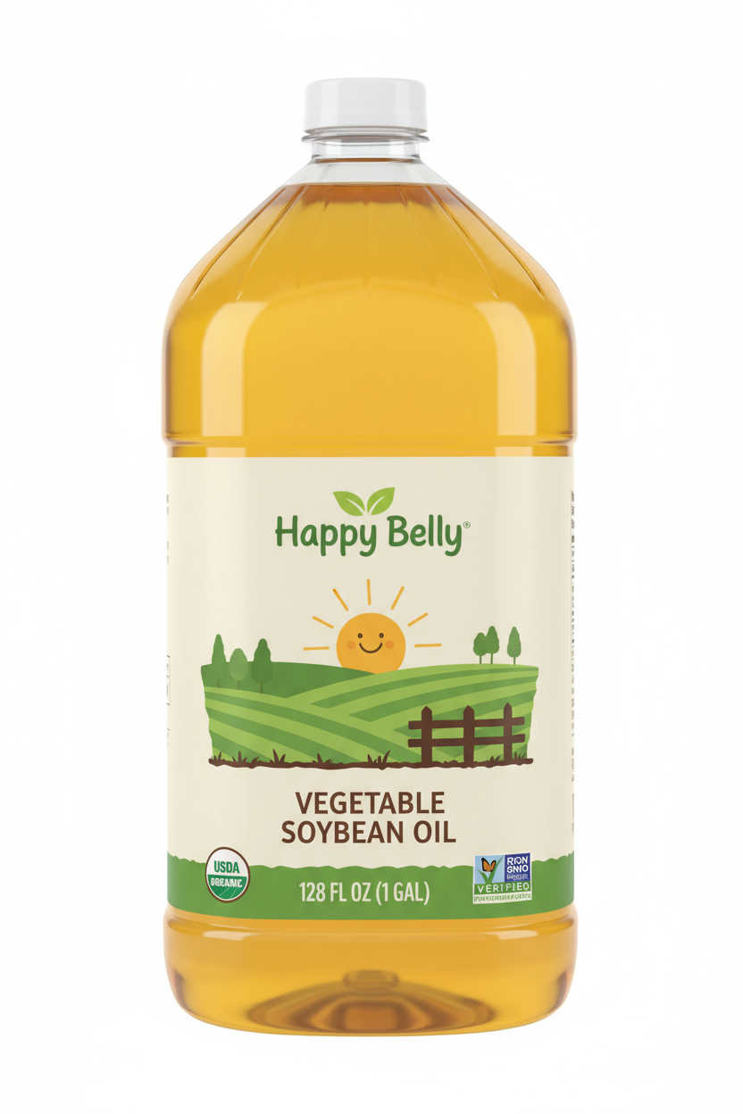 https://farmorganic.shop/products/amazon-brand-happy-belly-vegetable-soybean-oil-128-fl-oz-pack-of-1 - https://www.farmorganic.shop