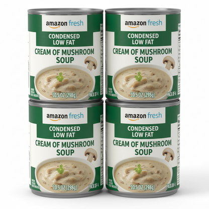 https://farmorganic.shop/products/amazon-fresh-condensed-low-fat-cream-of-mushroom-soup-10-5-oz-previously-happy-belly-packaging-may-vary-pack-of-4 - https://www.farmorganic.shop