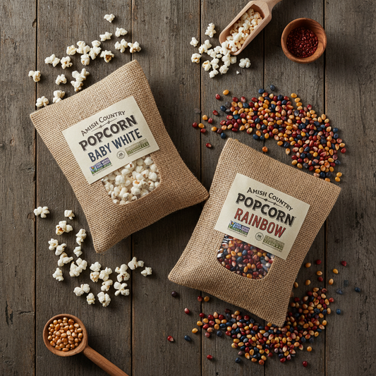 https://farmorganic.shop/products/amish-country-popcorn-variety-bundle-all-in-one-set-14-ounce-baby-white-14-ounce-rainbow-popcorn-kernels-old-fashioned-non-gmo-and-gluten-free