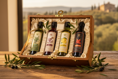 https://farmorganic.shop/products/basso-1904-infused-extra-virgin-olive-oil-gift-box-set-first-cold-pressed-variety-pack-4-bottles-x-8-5-fl-oz-250ml-naturally-infused-for-dipping-tasting - https://www.farmorganic.shop