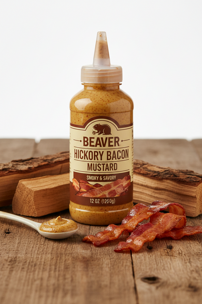 https://farmorganic.shop/products/beaver-hickory-bacon-mustard-12-oz-squeeze-bottle - https://www.farmorganic.shop