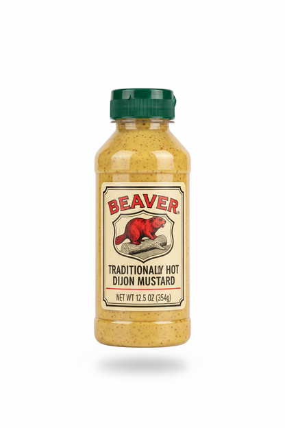 https://farmorganic.shop/products/beaver-traditionally-hot-dijon-mustard-12-5-oz-squeeze-bottle - https://www.farmorganic.shop