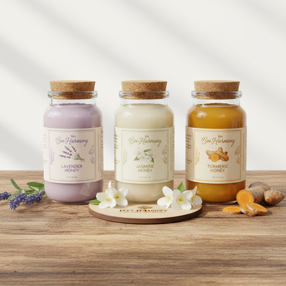 https://farmorganic.shop/products/bee-harmony-floral-infused-raw-honey-variety-pack-lavender-jasmine-and-turmeric-12-oz-each https://farmorganic.shop/products/bee-harmony-floral-infused-raw-honey-variety-pack-lavender-jasmine-and-turmeric-12-oz-each