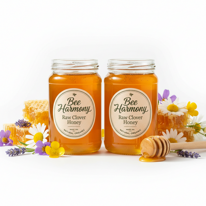 https://farmorganic.shop/products/bee-harmony-raw-clover-honey-12-oz-pack-of-2-jars-made-in-the-usa - https://www.farmorganic.shop