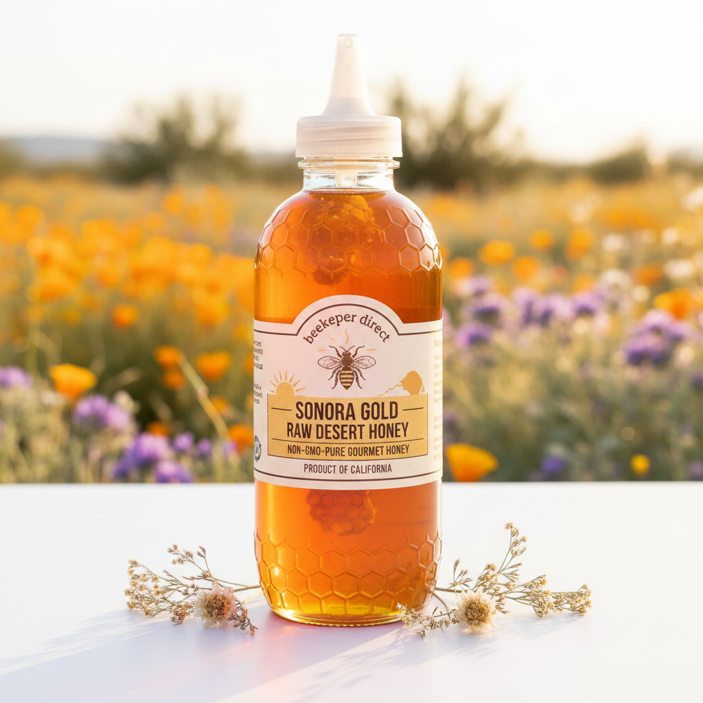 https://farmorganic.shop/products/beekeeper-direct-raw-unfiltered-honey-real-raw-desert-flower-honey-all-natural-non-gmo-pure-gourmet-honey-local-california-sonora-desert-blossom-honey-1lbs-squeeze-bottle - https://www.farmorganic.shop