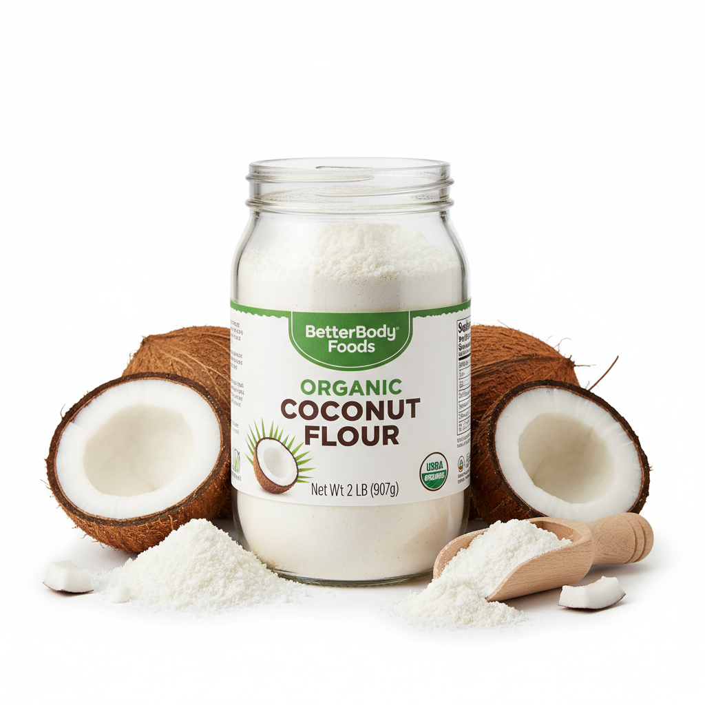 https://farmorganic.shop/products/betterbody-foods-organic-coconut-flour-2-pound-jar-gluten-free-white-flour-alternative-with-a-slight-coconut-taste-and-aroma-23-dietary-fiber-per-serving https://farmorganic.shop/products/betterbody-foods-organic-coconut-flour-2-pound-jar-gluten-free-white-flour-alternative-with-a-slight-coconut-taste-and-aroma-23-dietary-fiber-per-serving