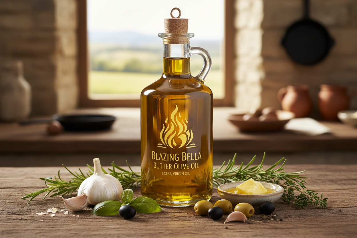 https://farmorganic.shop/products/blazing-bella-butter-olive-oil-extra-virgin-8-45-fl-oz-replace-butter-in-your-cooking-grilling-popcorn-and-create-remarkable-and-memorable-dishes