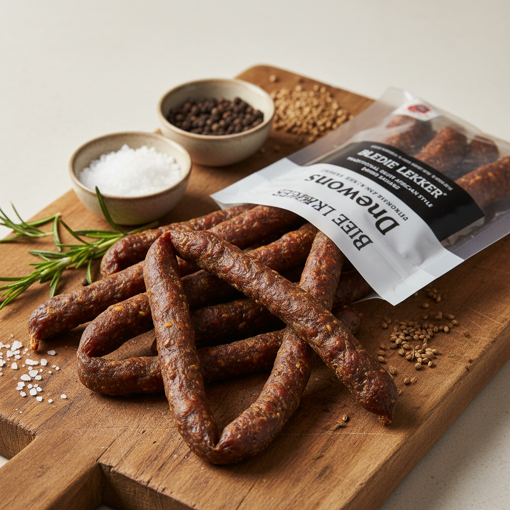 https://farmorganic.shop/products/bledie-lekker-droewors-dried-sausage-8oz - https://www.farmorganic.shop