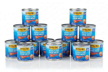 https://farmorganic.shop/products/bumble-bee-white-flake-crab-meat-in-water-6-oz-can-16g-protein-1g-carb-per-serving-wild-caught-flaky-drain-before-use-6-ounce-pack-of-12 - https://www.farmorganic.shop
