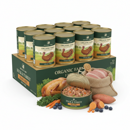 https://farmorganic.shop/products/canidae-pure-limited-ingredient-premium-adult-wet-dog-food-duck-turkey-recipe-13-oz-case-of-12-grain-free - https://www.farmorganic.shop