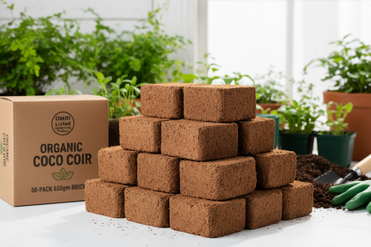 https://farmorganic.shop/products/coco-bliss-coco-coir-bricks-50-pack-650gm-bricks-organic-coco-coir-for-plants-omri-listed-coconut-coir-for-plants-coconut-coir-bricks-coco-peat-for-plants-garden-soil-organic-mulch