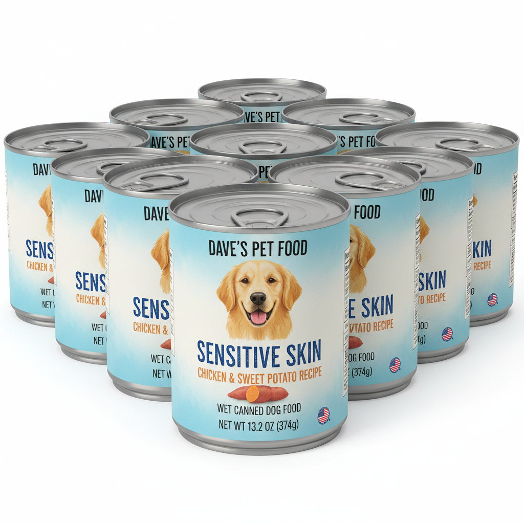 https://farmorganic.shop/products/daves-pet-food-sensitive-skin-dog-food-for-skin-and-coat-chicken-sweet-potato-wet-canned-made-in-usa-13-2oz-cans-12-pack