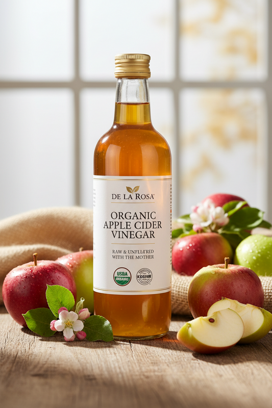 https://farmorganic.shop/products/de-la-rosa-organic-apple-cider-vinegar-raw-unfiltered-kosher-for-passover-vegan-gluten-free-great-for-salad-dressing-marinades-apple-cider-with-the-mother-16-9-oz-pack-of-1 - https://www.farmorganic.shop